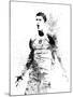 Cristiano Ronaldo Watercolor I-Jack Hunter-Mounted Art Print