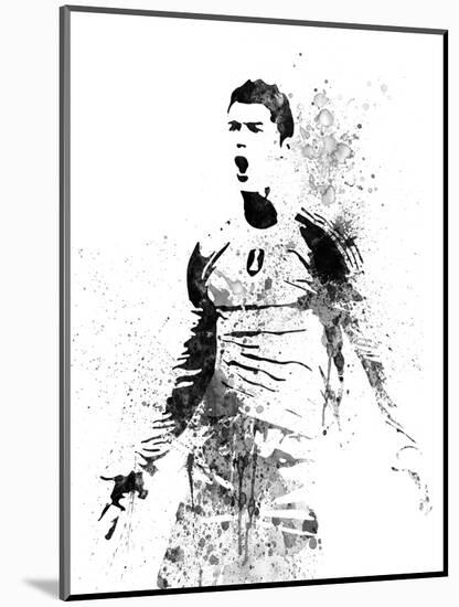 Cristiano Ronaldo Watercolor I-Jack Hunter-Mounted Art Print