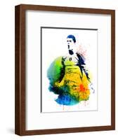 Cristiano Ronaldo Watercolor-Jack Hunter-Framed Art Print