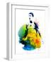 Cristiano Ronaldo Watercolor-Jack Hunter-Framed Art Print