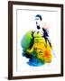 Cristiano Ronaldo Watercolor-Jack Hunter-Framed Art Print