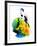 Cristiano Ronaldo Watercolor-Jack Hunter-Framed Art Print