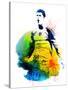 Cristiano Ronaldo Watercolor-Jack Hunter-Stretched Canvas