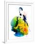 Cristiano Ronaldo Watercolor-Jack Hunter-Framed Art Print