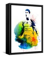 Cristiano Ronaldo Watercolor-Jack Hunter-Framed Stretched Canvas