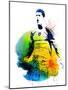 Cristiano Ronaldo Watercolor-Jack Hunter-Mounted Art Print