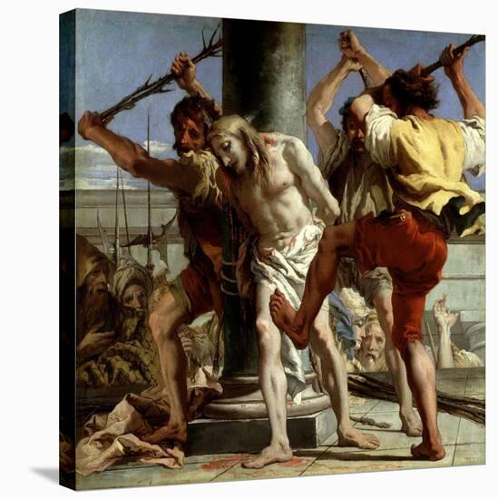 Cristo a La Columna, 1772-Giovanni Domenico Tiepolo-Stretched Canvas
