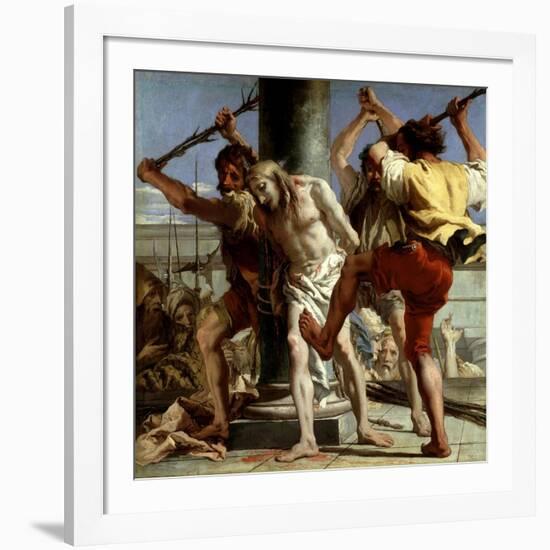 Cristo a La Columna, 1772-Giovanni Domenico Tiepolo-Framed Giclee Print