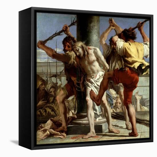 Cristo a La Columna, 1772-Giovanni Domenico Tiepolo-Framed Stretched Canvas
