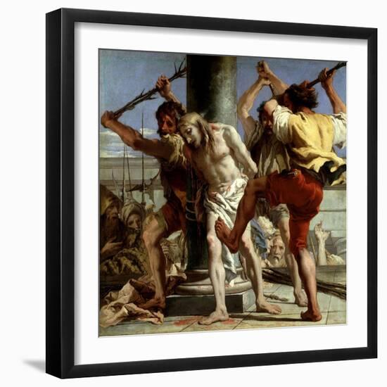 Cristo a La Columna, 1772-Giovanni Domenico Tiepolo-Framed Giclee Print