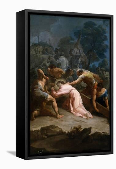 Cristo Camino Del Calvario, Ca. 1754-Corrado Giaquinto-Framed Stretched Canvas