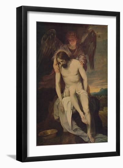 'Cristo Llorado Por Un Angel', (Dead Christ she Supported by an Angel)', 1646-1652, (c1934)-Alonso Cano-Framed Giclee Print