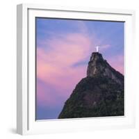 Cristo Redentor (Christ Redeemer) statue on Corcovado mountain in Rio de Janeiro, Brazil, South Ame-Gavin Hellier-Framed Photographic Print