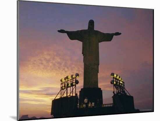 Cristo Redentor (Christ the Redeemer) on Mt. Corcovado Above Rio De Janeiro, Brazil, South America-Gavin Hellier-Mounted Photographic Print