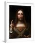 Cristo Salvator Mundi (Oil on Wood Panel)-Giovanni Pedrini Giampietrino-Framed Giclee Print