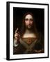Cristo Salvator Mundi (Oil on Wood Panel)-Giovanni Pedrini Giampietrino-Framed Giclee Print