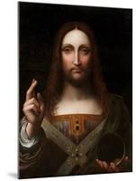 Cristo Salvator Mundi (Oil on Wood Panel)-Giovanni Pedrini Giampietrino-Mounted Giclee Print