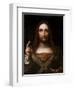 Cristo Salvator Mundi (Oil on Wood Panel)-Giovanni Pedrini Giampietrino-Framed Premium Giclee Print