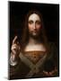 Cristo Salvator Mundi (Oil on Wood Panel)-Giovanni Pedrini Giampietrino-Mounted Premium Giclee Print