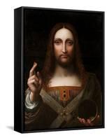 Cristo Salvator Mundi (Oil on Wood Panel)-Giovanni Pedrini Giampietrino-Framed Stretched Canvas