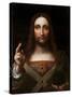 Cristo Salvator Mundi (Oil on Wood Panel)-Giovanni Pedrini Giampietrino-Stretched Canvas