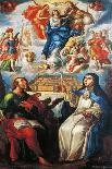 Mystical Vision with St John Evangelist and Mary Mother of Jesus of Agreda-Cristobal de Villalpando-Giclee Print