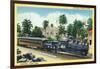 Cristobal, Panama - Train Passing Through the Canal Zone-Lantern Press-Framed Art Print