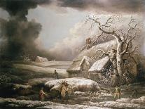 A Winter Landscape-Cristofano Allori-Giclee Print