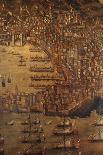 View of Genoa in 1481 (detail)-Cristoforo Grassi-Stretched Canvas