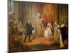 Cristopher Columbus at the Court of Catholics Kings, 1850-Juan Cordero-Mounted Giclee Print