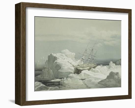 Critical Position of Hms Investigator on the North Coast of Baring Island, August 20th 1851, 1854-Samuel Gurney Cresswell-Framed Giclee Print