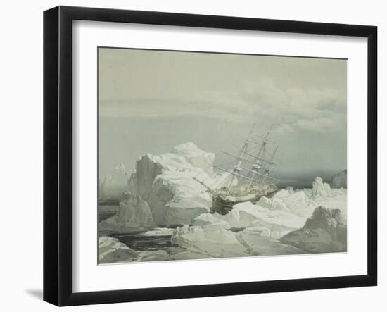 Critical Position of Hms Investigator on the North Coast of Baring Island, August 20th 1851, 1854-Samuel Gurney Cresswell-Framed Giclee Print