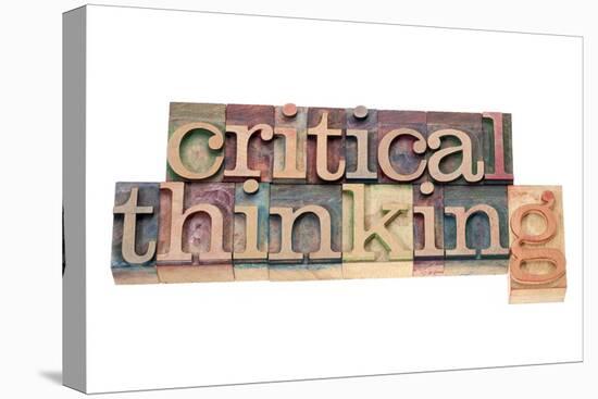 Critical Thinking-PixelsAway-Stretched Canvas