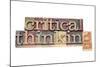 Critical Thinking-PixelsAway-Mounted Art Print