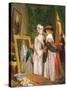 Critics on Costume, Fashions Change-John Callcott Horsley-Stretched Canvas