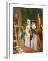 Critics on Costume, Fashions Change-John Callcott Horsley-Framed Giclee Print