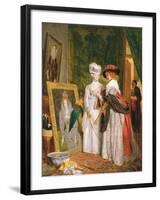 Critics on Costume, Fashions Change-John Callcott Horsley-Framed Giclee Print