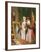 Critics on Costume, Fashions Change-John Callcott Horsley-Framed Giclee Print