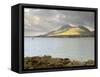 Croagh Patrick Mountain and Clew Bay, from Old Head, County Mayo, Connacht, Republic of Ireland-Gary Cook-Framed Stretched Canvas