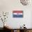 Croatia Country Flag - Barnwood Painting-Lantern Press-Art Print displayed on a wall