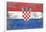 Croatia Country Flag - Barnwood Painting-Lantern Press-Framed Art Print