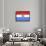 Croatia Country Flag - Letterpress-Lantern Press-Framed Art Print displayed on a wall