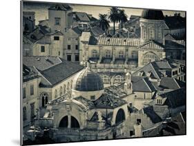 Croatia, Dalmatia, Dubrovnik, Old Town from Old Town Walls, Church of St. Blaise-Alan Copson-Mounted Photographic Print