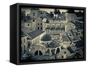 Croatia, Dalmatia, Dubrovnik, Old Town from Old Town Walls, Church of St. Blaise-Alan Copson-Framed Stretched Canvas