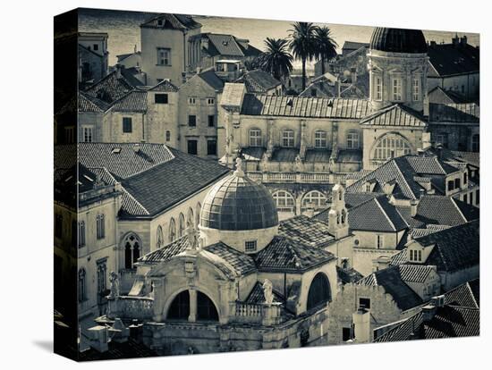 Croatia, Dalmatia, Dubrovnik, Old Town from Old Town Walls, Church of St. Blaise-Alan Copson-Stretched Canvas