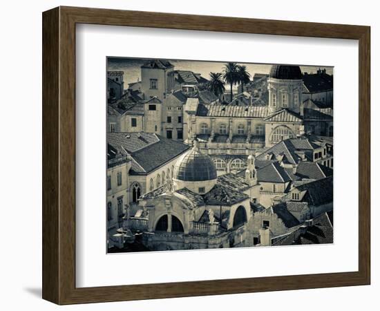 Croatia, Dalmatia, Dubrovnik, Old Town from Old Town Walls, Church of St. Blaise-Alan Copson-Framed Photographic Print