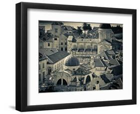 Croatia, Dalmatia, Dubrovnik, Old Town from Old Town Walls, Church of St. Blaise-Alan Copson-Framed Photographic Print