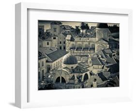 Croatia, Dalmatia, Dubrovnik, Old Town from Old Town Walls, Church of St. Blaise-Alan Copson-Framed Photographic Print