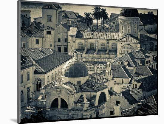 Croatia, Dalmatia, Dubrovnik, Old Town from Old Town Walls, Church of St. Blaise-Alan Copson-Mounted Photographic Print