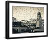 Croatia, Dalmatia, Dubrovnik, Old Town (Stari Grad), Clock Tower Surrounded by Birds-Alan Copson-Framed Photographic Print